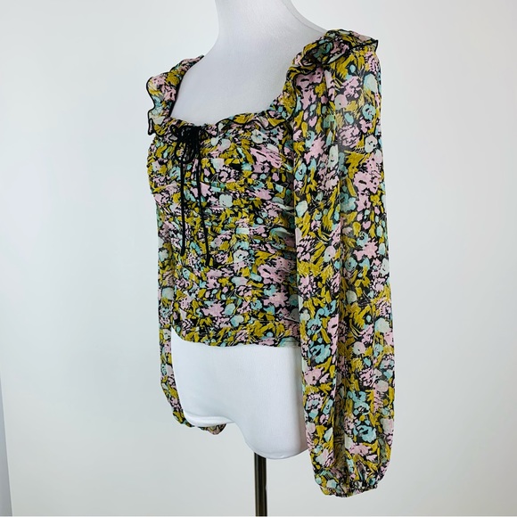 Free People Boho Mabel Floral Top XS - Picture 9 of 15